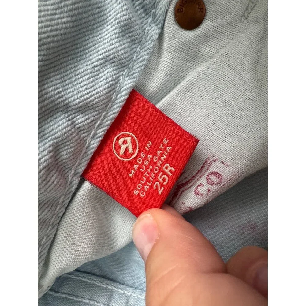 Big Star Womens Light Wash Denim Capri Jeans Size 25R 100% Cotton Made In USA NW - Picture 5 of 16